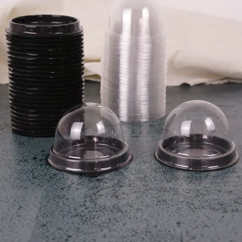 Круглая пластиковая коробка для торта одиночная Индивидуальная с Луной