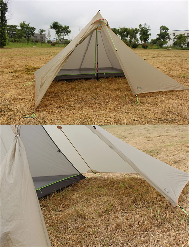 ASTAGEAR 30D silnylon Сверхлегкий Аста Пирамида открытый 2/4 человек 2 слоя 3 Сезона Палатка