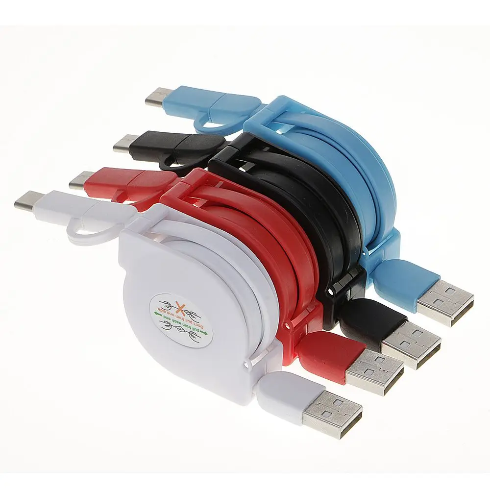 Новое поступление Портативный 2 в 1 USB кабель для синхронизации данных выдвижной