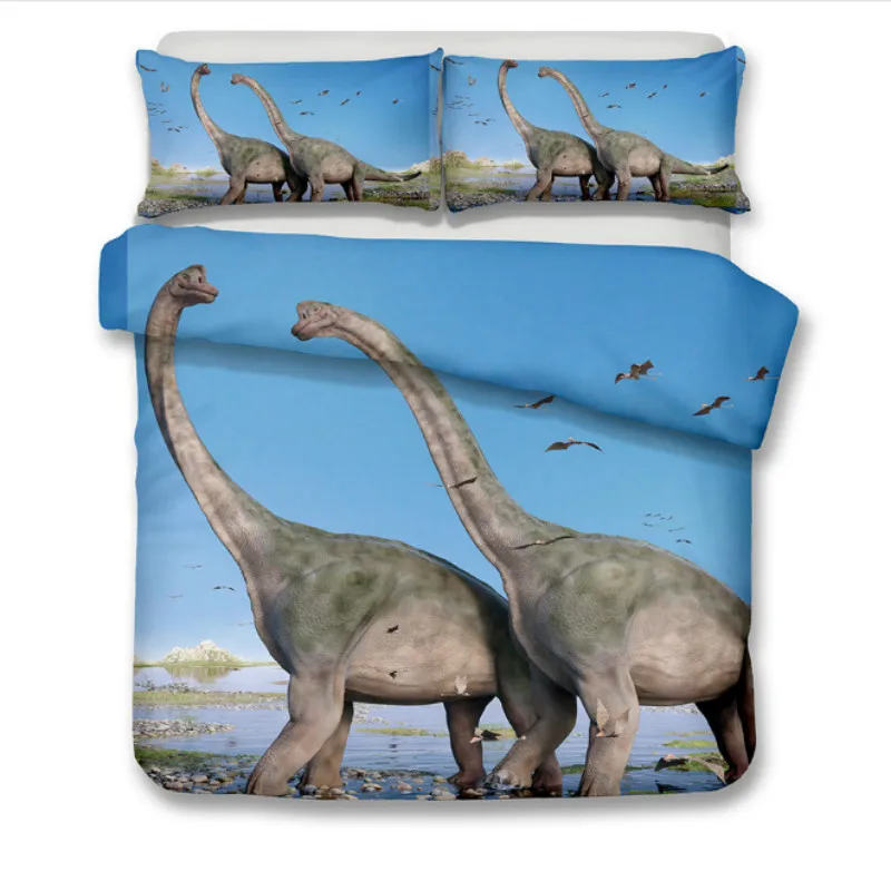 Мир динозавров юрского периода Комплект постельного белья Tyrannosaurus пододеяльник