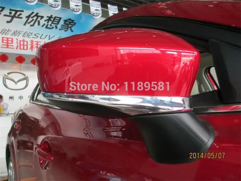 

For Mazda 3 M3 Axela 2014 2015 2016 ABS Chrome Side Mirror Cover Trim !
