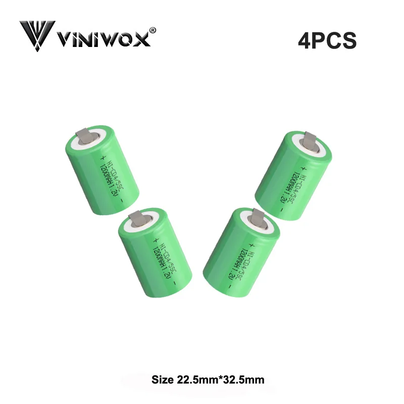 1200mAh Ni CD 4/5SC 1 2 V электрические аккумуляторные ячейки игрушка фонарик беспилотный