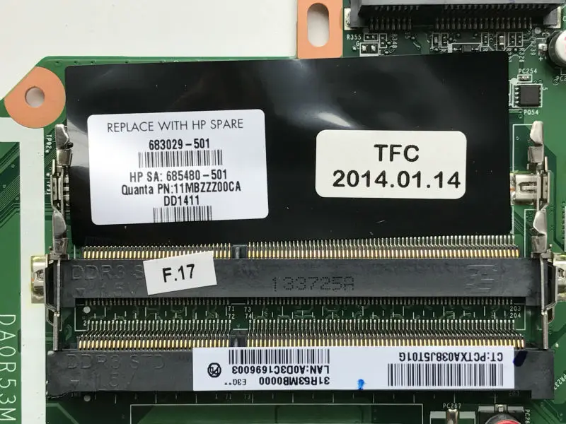 Материнская плата для ноутбука HP Pavilion G4 G6 683029-501 683029-001 DA0R53MB6E1 R53 разъем FS1 DDR3