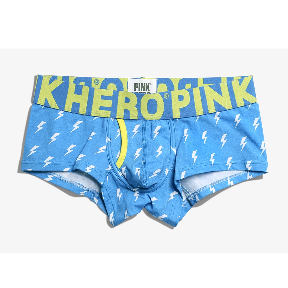 Мужские хлопковые боксеры розовые с шариками в горошек повседневное нижнее