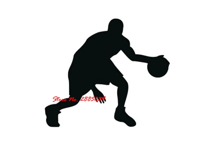 2017 New Design Basketball Player Wall Sticker Vinyl DIY Self-Adhesive Home Decor Decals Sport for Kid Room Poster LA267 | Дом и сад