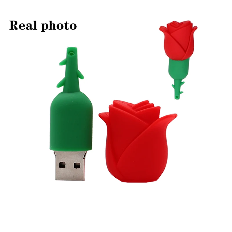 Флеш-накопитель с рисунком розы, мини usb флеш-накопитель, 128 ГБ, милые цветы, ручка-накопитель, 4 ГБ, 8 ГБ, 16 ГБ, 32 ГБ, 64 ГБ, карта памяти, креативный подарок