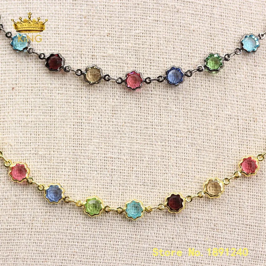 5 метров Цветочная яркая цепочка для тела металлическая/Золотая медная