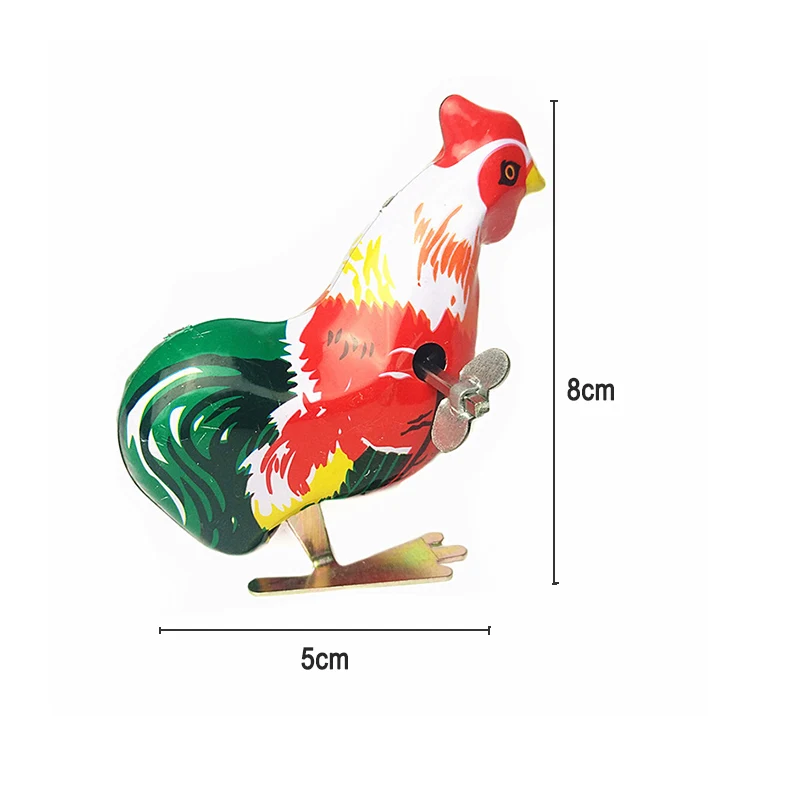 Clockwork Rooster Model Vintage Jumping Cock Tin Toys Classic Hobby Collectible Toy For Adult Children Funny Gifts | Игрушки и хобби