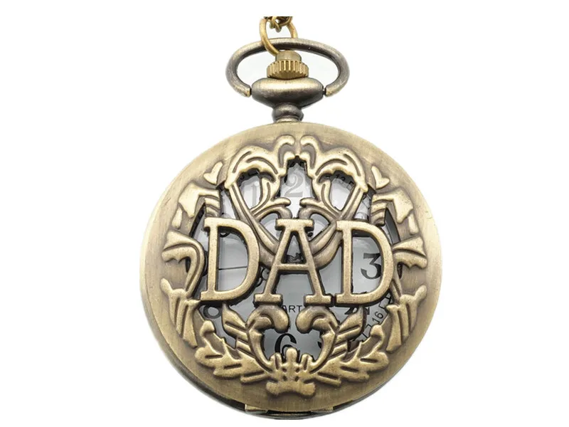 Карманные часы &quotпапа&quot 1 шт./лот стимпанк кварцевые новые винтажные мужские и