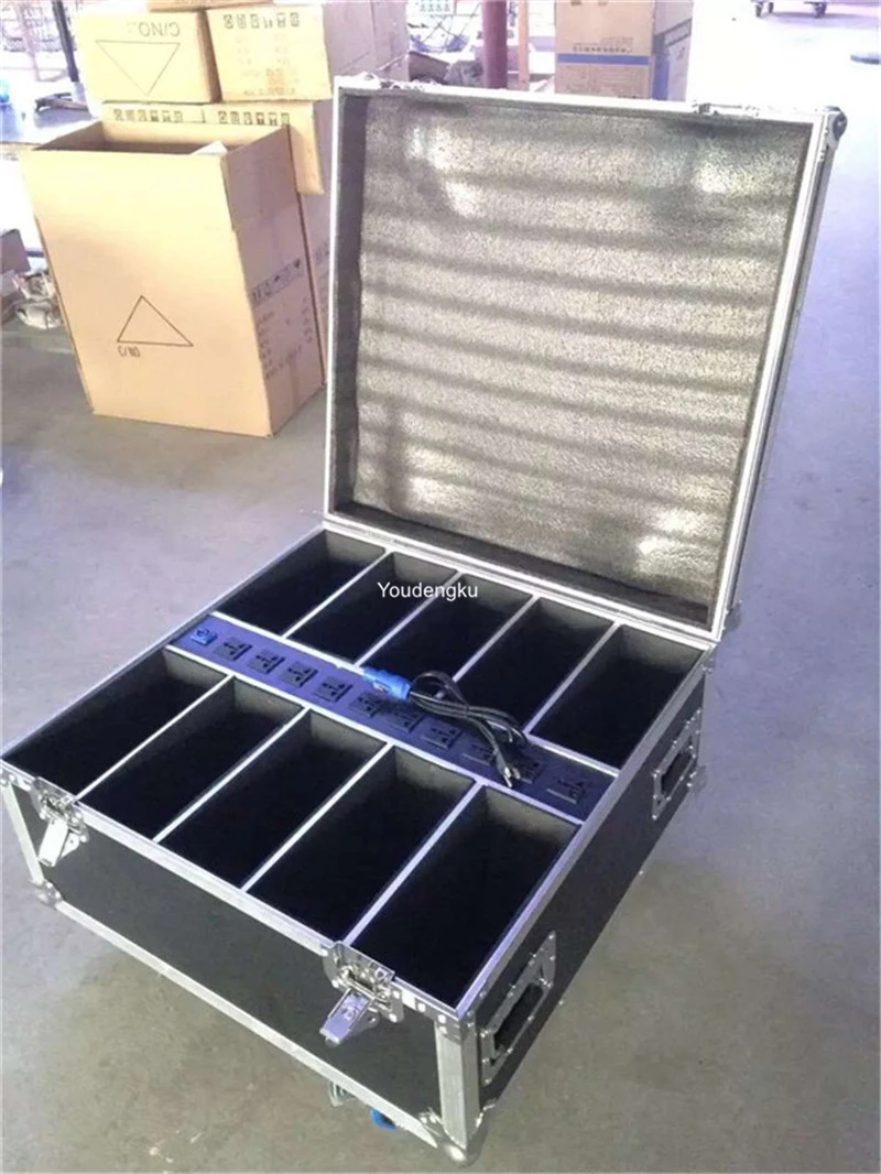 24 шт. с зарядным чехлом Аккумуляторный Dmx беспроводной Uplighting 6x18 Вт 6 в 1 UV + RGBWA wifi led