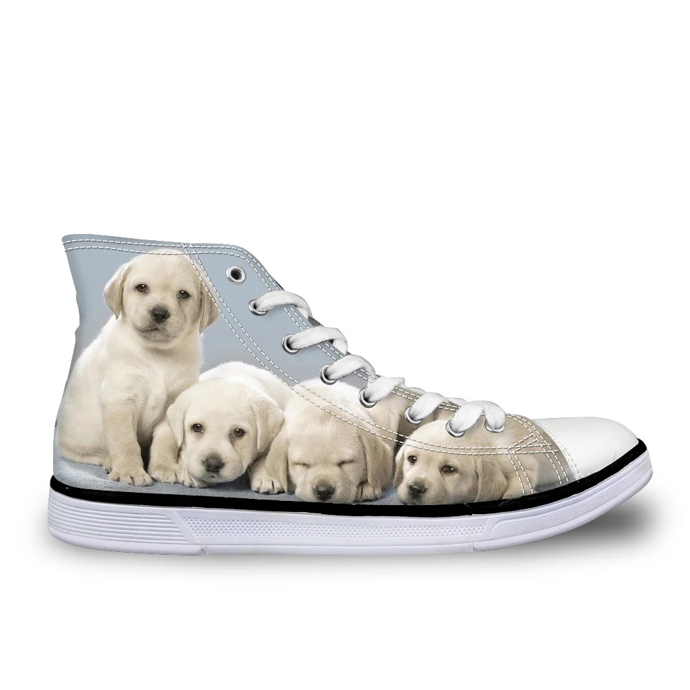 WHEREISART/Милая женская Вулканизированная обувь с принтом Чихуахуа парусиновая на