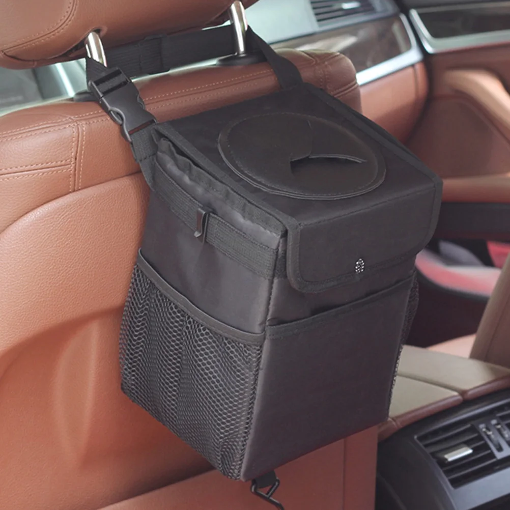 1PC Collapsible Waterproof Multipurpose Car Garbage Bag Vehicle Rubbish Container Trash Hanging Auto Organizer Can | Автомобили и