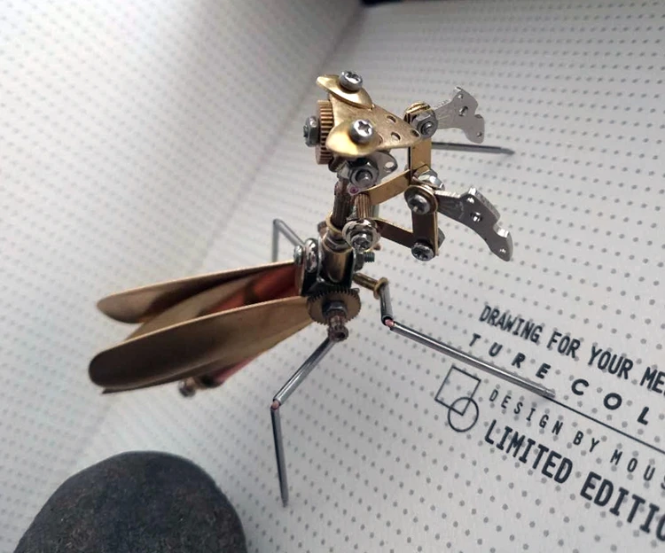 Специальный металлический литье Diy насекомых механический mantis художественная миниатюрная скульптура мебель для помещений поставки демонстрационные игрушки