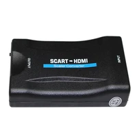 1080p scart to hdmi video audio upscale converter adapter for hdmi tv dvd for sky box stb plug and play