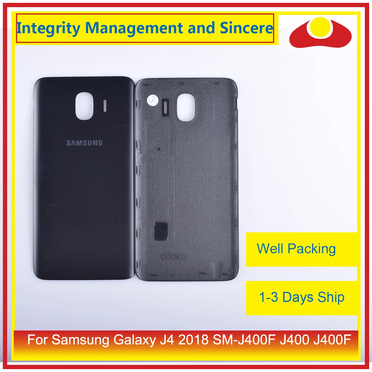 10 шт./лот для samsung Galaxy J4 SM-J400F J400 J400F корпус батарея Дверь задняя крышка корпус замена корпуса