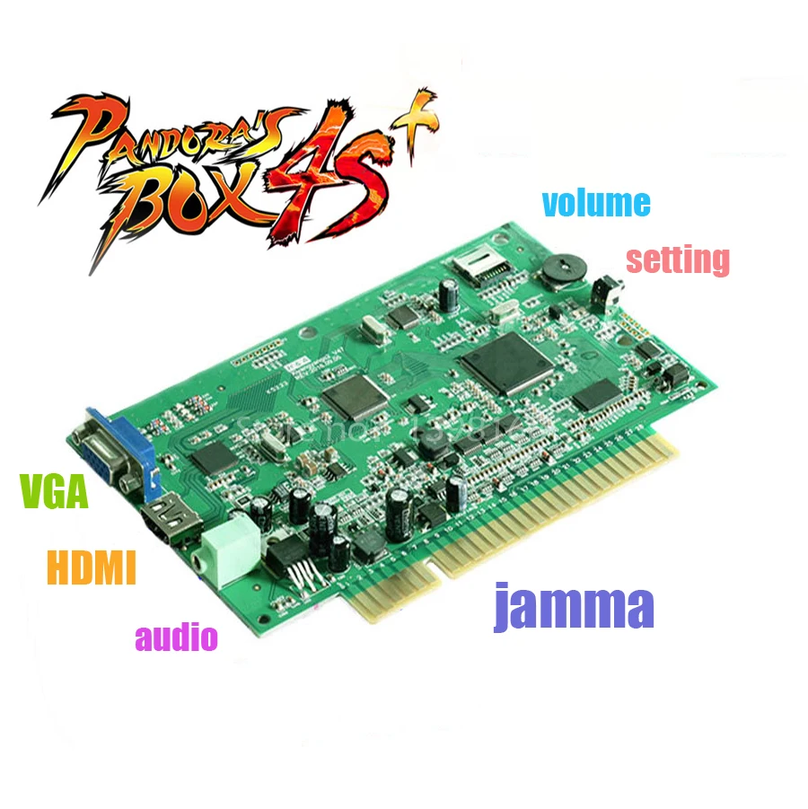 Pandora's box 4S plus HD печатная плата, видеоадаптер/CGA выход для lcd/CRT 815 в 1 jamma аркадный блок для игрового автомата игровая доска pandora box 4 50