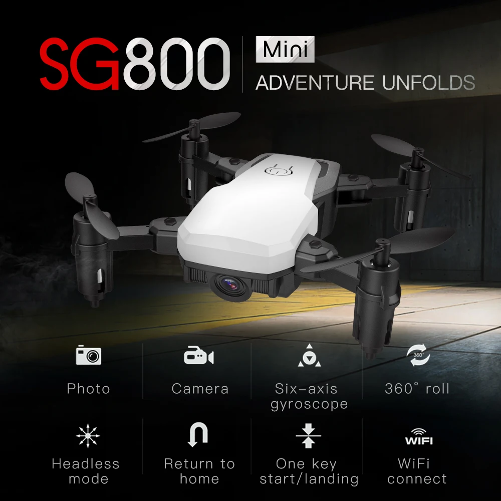 2018 SG800 Drone 2 4G FPV мини селфи RTF с Wi Fi камерой HD микро Радиоуправление Quadcopter VS S9 S9W E58
