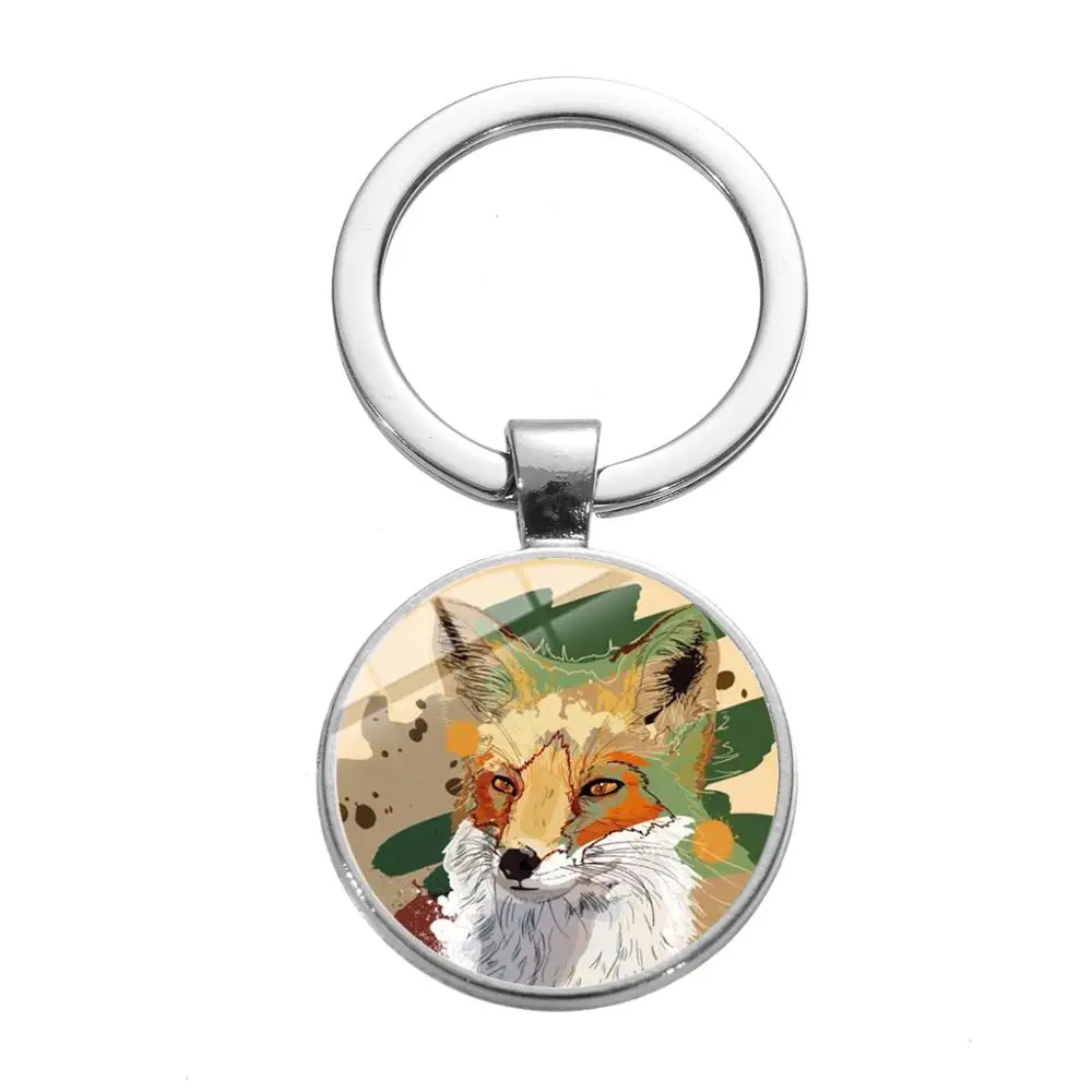 SONGDA брелок Лисичка с милыми животными модная подвеска из хрустального стекла для