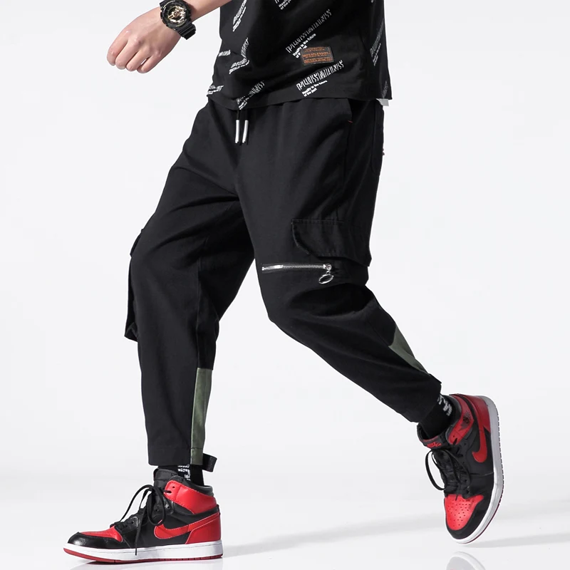 

Hip Hop Men Pantalones Hombre High Street Casual Cargo Pants With Many Pockets Joggers Pants Streetwear Trousers Harajuku