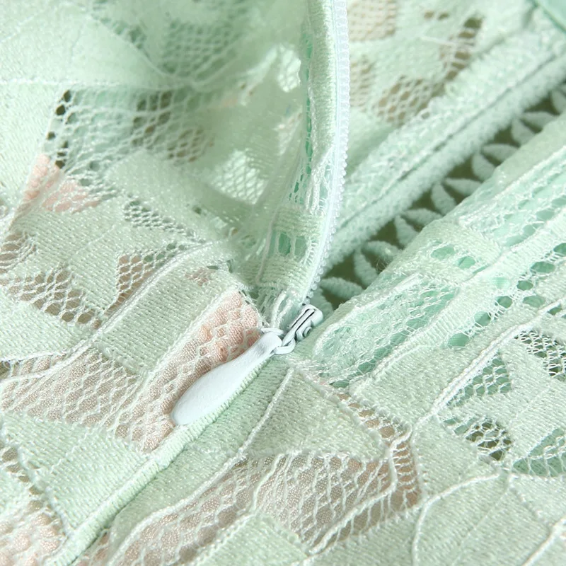 Кружева Платья Весна 2017 Новое Лето Симпатичные Вышивка Цветы Dress Vintage Fashion Женская