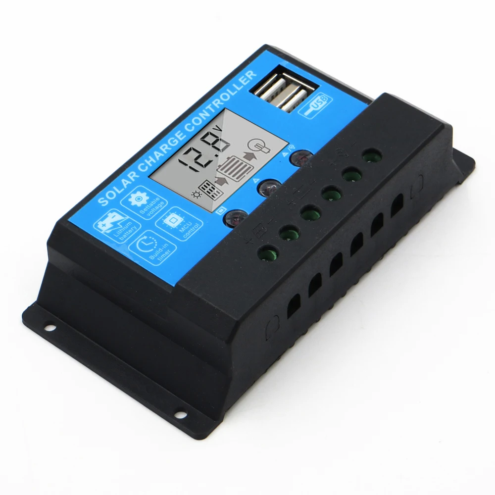 Умный контроллер заряда батареи 10A 20A 30A 40A 50A 60A 12V 24V регуляторы ЖК дисплей li ion|battery