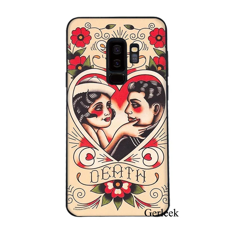 Чехол для телефона Sailor Jerry Tattoo 06 Samsung Galaxy A3 S6 S7 Edge S8 S9 Plus 2016 2017 | Мобильные телефоны и