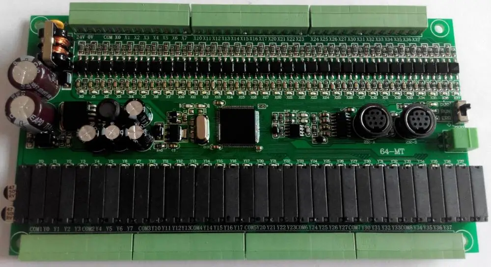 Плата FX1N FX2N 64MR 64MT для Mitsubishi PLC 32/32 I/O RS485 modbus связи 4 осевой импульсный AB