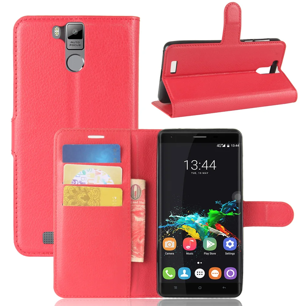 Для Oukitel K6000 Pro Case высокое качество PU Флип кожаный эксклюзивный чехол для Защитная
