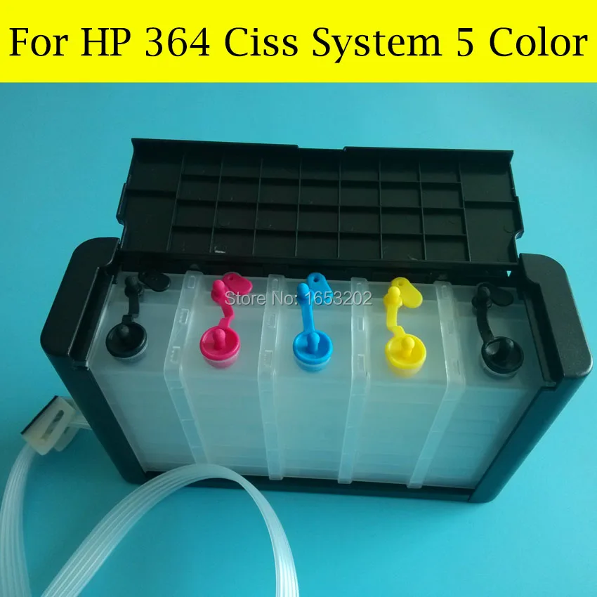 5 цветов/комплект новая пустая система СНПЧ для HP 364 364XL с чипом автосброса|ciss