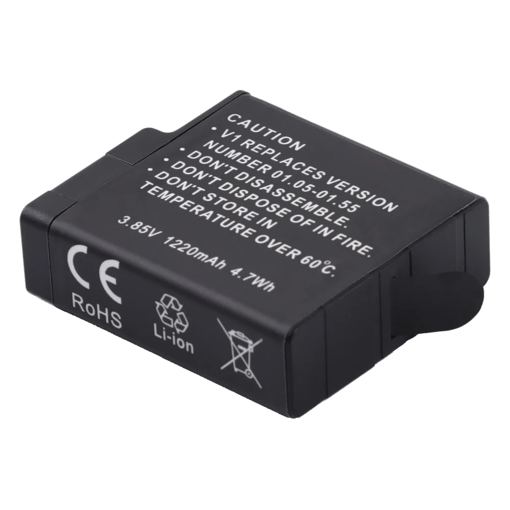 Аккумулятор Go Pro Hero5 hero6 hero7 hero8 black аккумулятор 1220 мАч AHDBT501 Akku для GoPro 5 6 7 AHDBT 501