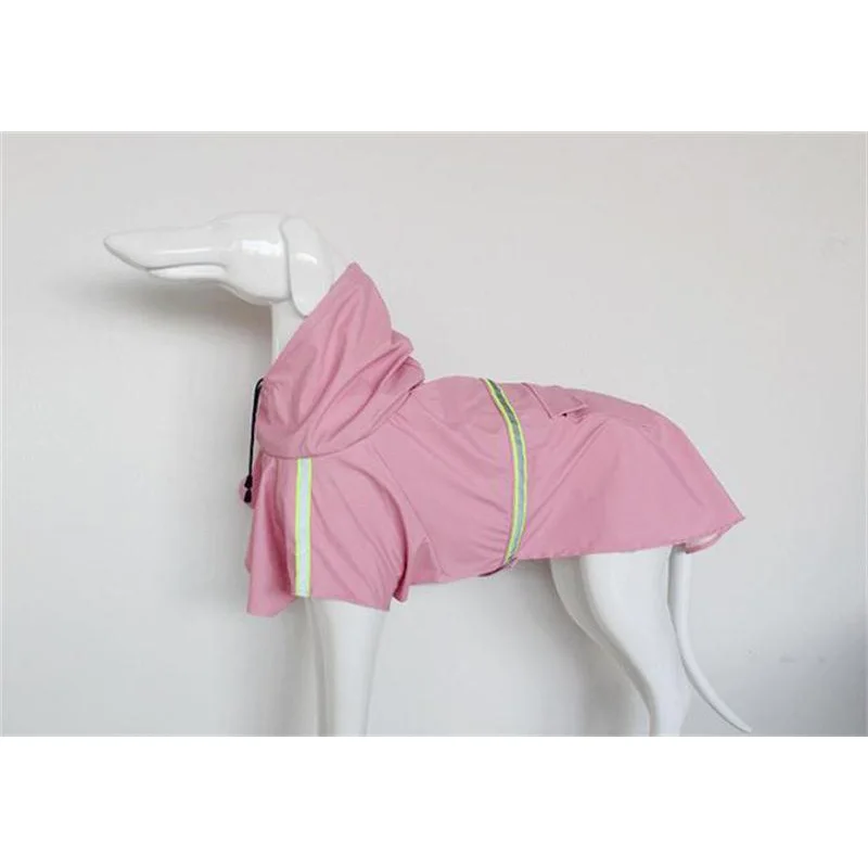 Pink Плащ для больших собак одежда водонепроницаемая куртка для собак для больших для средних и мелких собак, подходит для породы золотистый ретривер со вставкой для собак на открытом воздухе Костюмы - Цвет: Pink