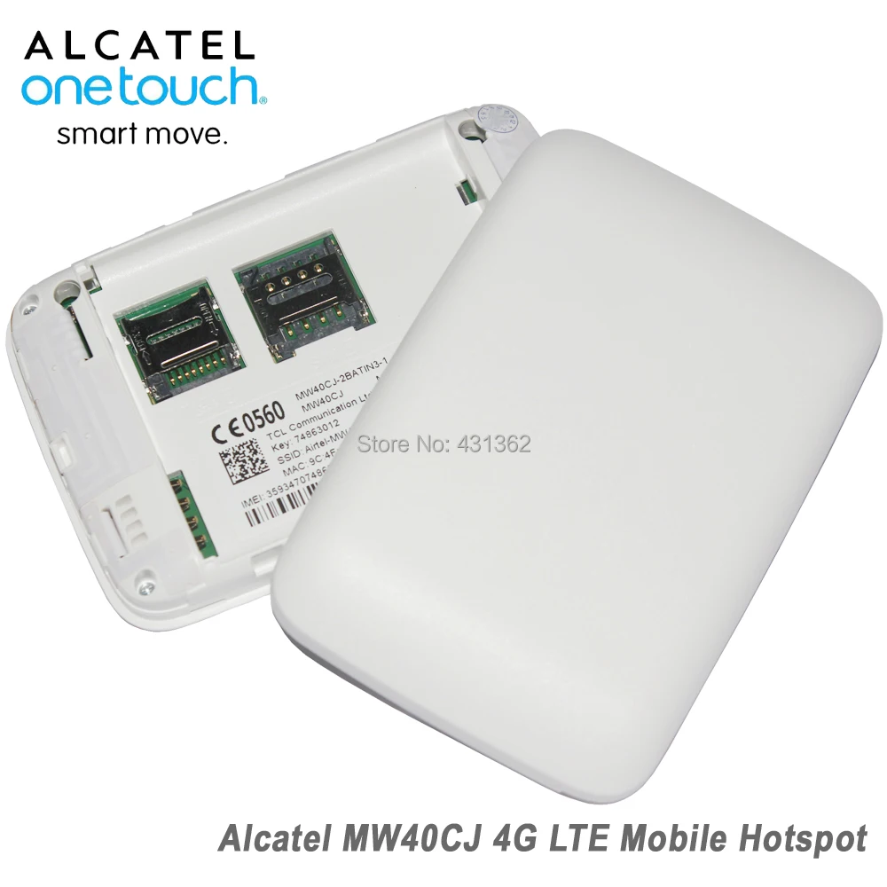 Разблокированный Alcatel Link Zone MW40CJ 4G LTE 150 Мбит/с Мобильный Wi Fi беспроводной