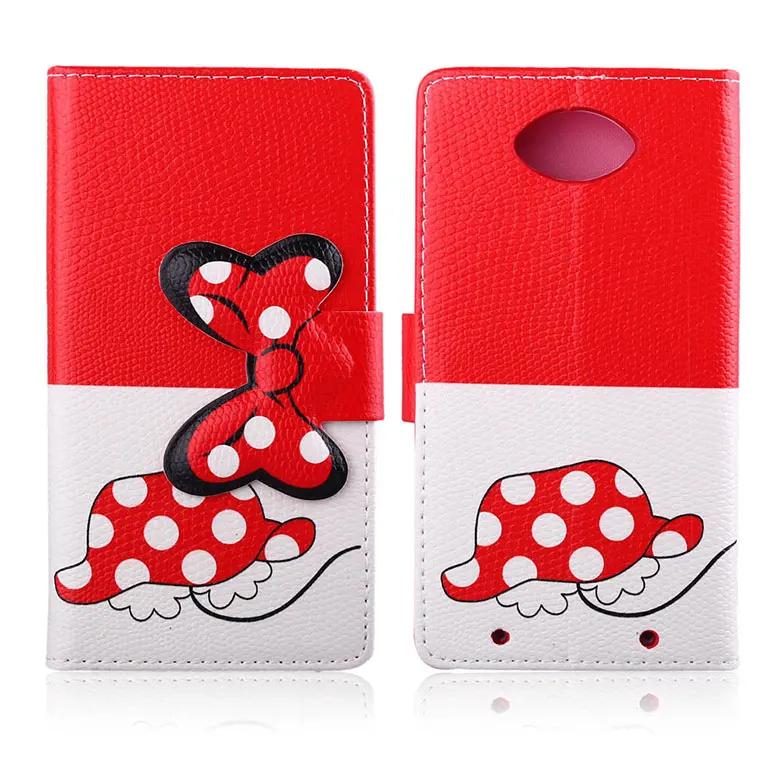 bow knot TPU Leather Maganetic buckle stand card slot Case for Motorola Moto XT1254 protective cover skin |