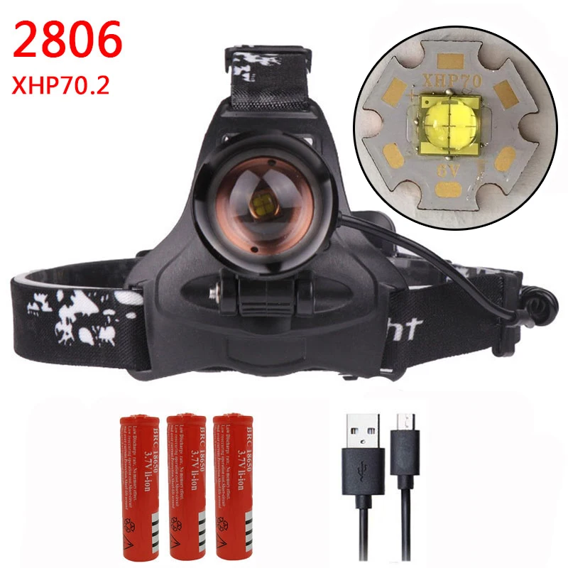 option F Litwod DZ20 CREE XHP70.2 светодиодный фары фара головного света лампы лобовой фонарь 18650 батарея VS 3 шт XM-L T6 - Испускаемый цвет: option F
