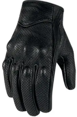 DHL или FedEx 100 пара топ Guantes перчатки из натуральной кожи полный палец черный moto мужские перчатки rcycle moto rcycle защитные шестерни