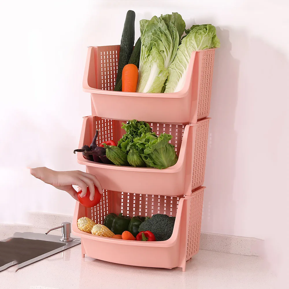 Штабелируемые корзины для хранения продуктов питания закусок бутылок игрушек