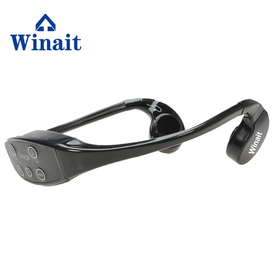 

Технология Winait IPX12 водонепроницаемая Спортивная Mp3 гарнитура костной проводимости со встроенной емкостью 8 ГБ для плавания предметов wt903