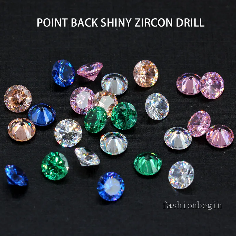 6 мм круглые цветные настоящие циркониевые чешские драгоценные камни
