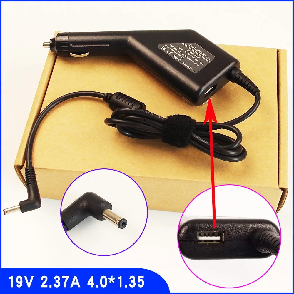 AJEYO 19V 2.37A 4 0mm * 1 35mm зарядное устройство для ноутбука постоянного тока + USB ASUS Zenbook UX305