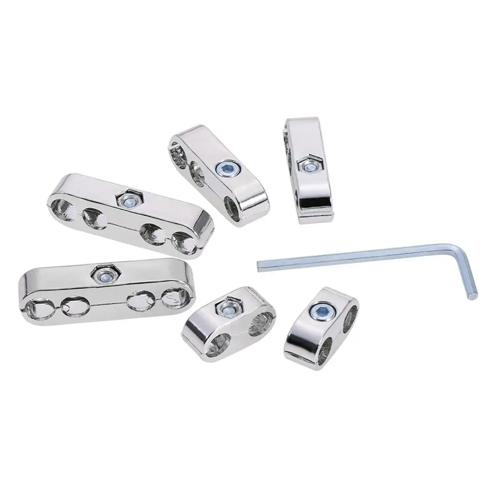 7MM 8MM Universal Spark Plug Wire Splitter / Engine Distributor (Silver) | Автомобили и мотоциклы