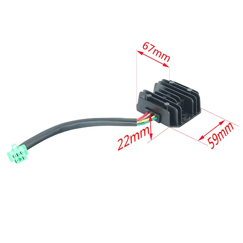 Motocross Voltage Regulator 5 wire AC Rectifier Fits For 8 poles Full Wave Engine Dirt Bike Go Kart Scooter ATV Quad 2DQ-108 | Автомобили