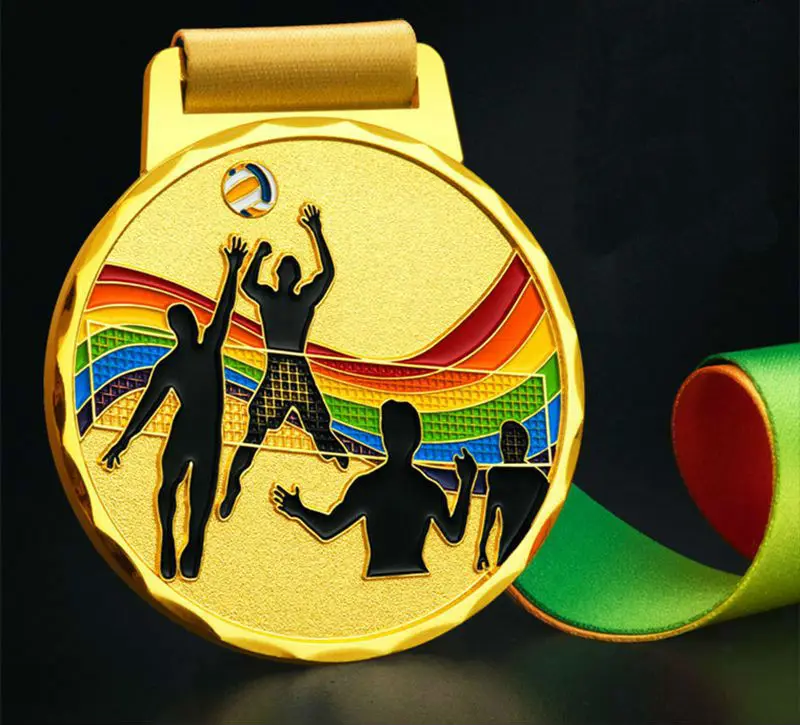 Высокое качество! Новые Модные металлические игровая медаль волейбольный матч