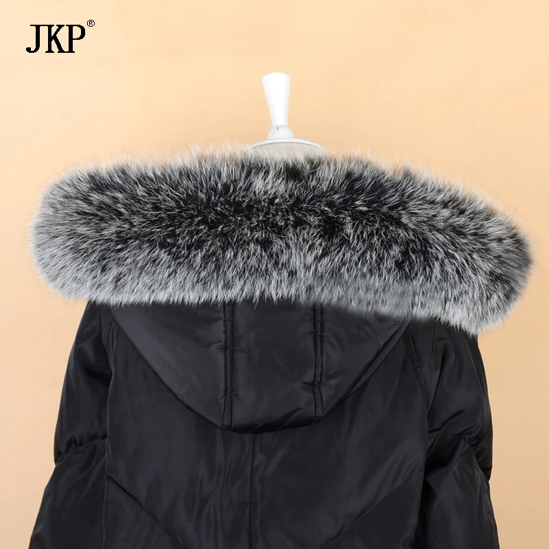 Новинка Лидер продаж воротник JKP из натурального меха енота женский 100% шаль