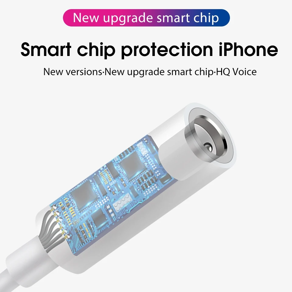 Адаптер для наушников apple lightning/3 5 мм переходник aux iPhone xs max xr x 8 7 plus ios 12