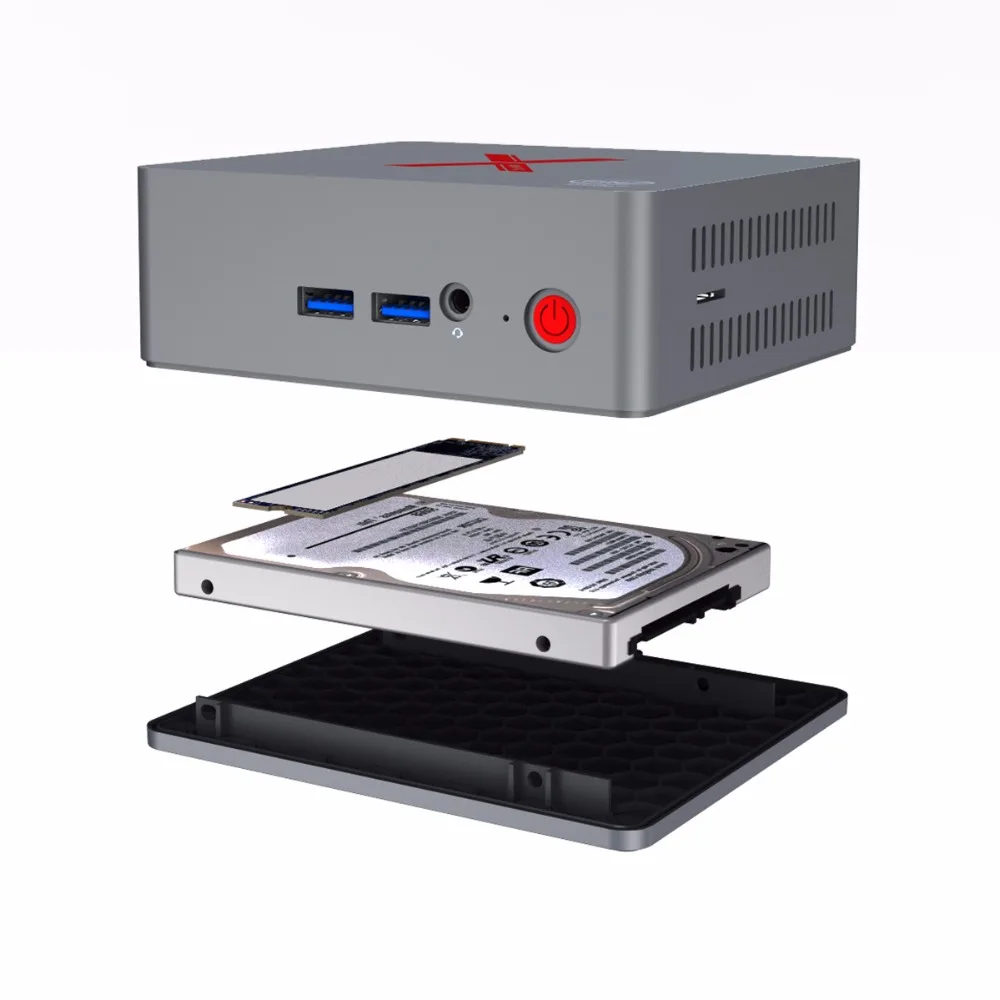 Beelink BT3 X мини ПК 4 Гб LPDDR4 64 EMMC 2 ГГц + 5 8 WiFi 1000 Мбит/с USB3.0 BT4.0 Apollo Lake J3355 графика