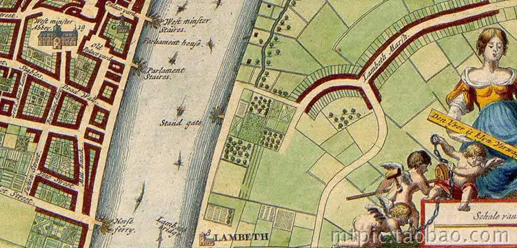 Хлопковая холщовая карта с изображением птиц 17 века старого парика настенные