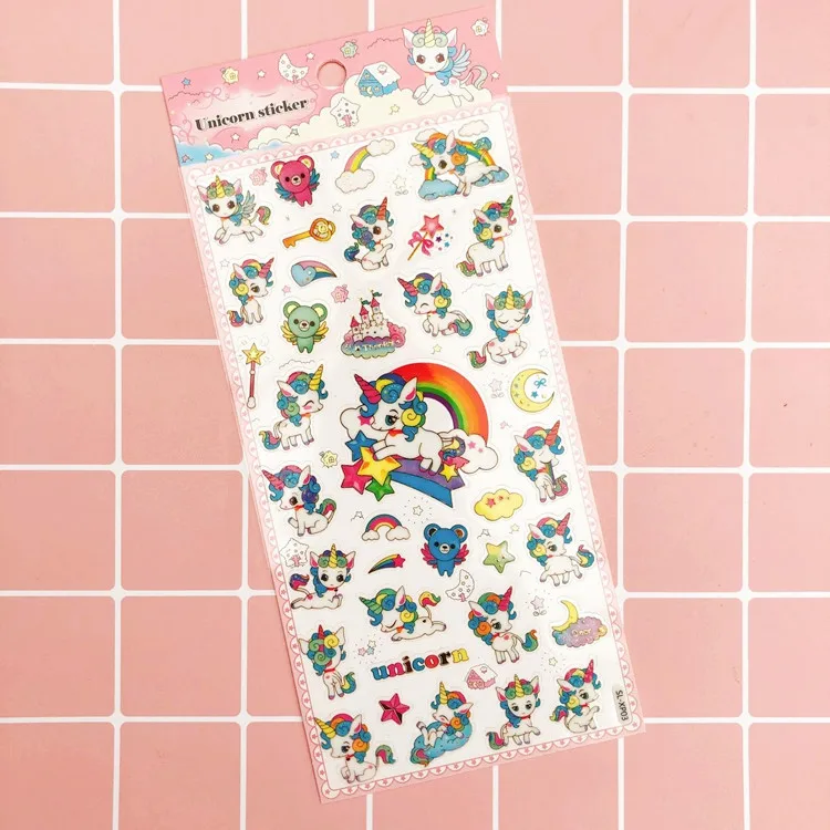 

Gilding Unicorn Decorative Washi Stickers Scrapbooking Stick Label Diary Stationery Album Stickers