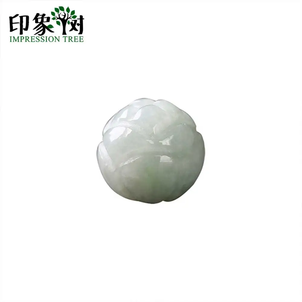 Натуральные круглые бусины в форме лотоса Jadeite 4 шт. 9x9 мм драгоценный камень Jad E - Фото №1