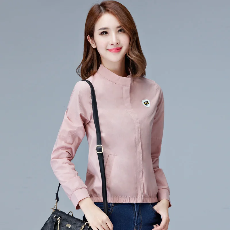 Женское тонкое пальто большого размера 3xl однотонное короткое с длинным рукавом