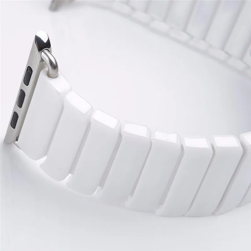 ASHEI, глянцевый керамический ремешок для часов, ремешок для Apple Watch, 42 мм, серия, 3 звенья, керамический браслет, ремешки для iWatch, серия 1/2, 38 мм